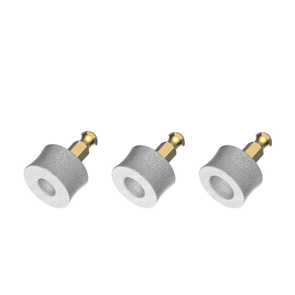PNG-008W Shernbao Carborundum grinding wheel head set, 3 sizes (S/M/L) for professional pet nail grinding tools.