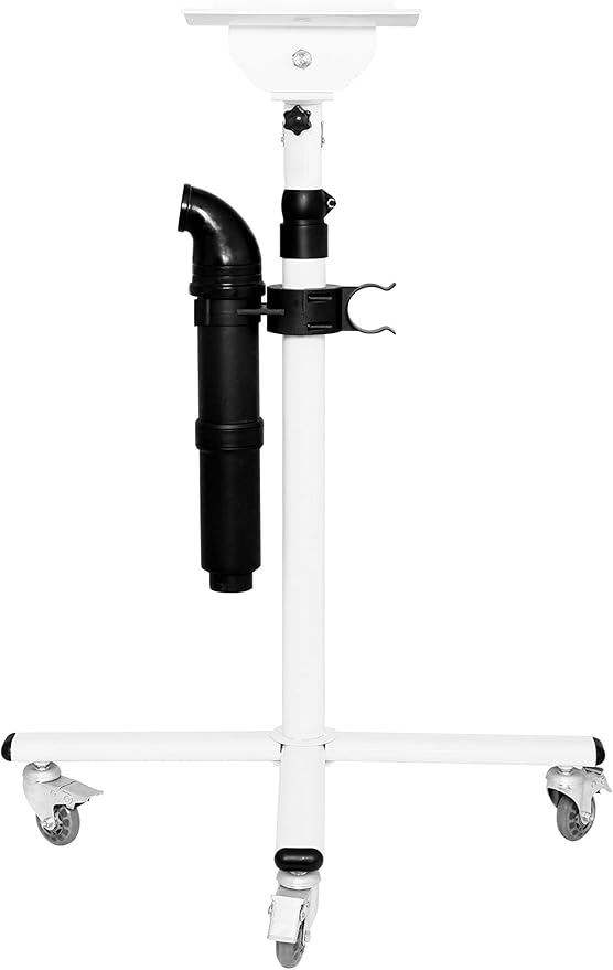 FDS-01 / FDS-04 pet grooming stand and hard pipe combi set with adjustable height, 360° rotation, and hair-proof casters.
