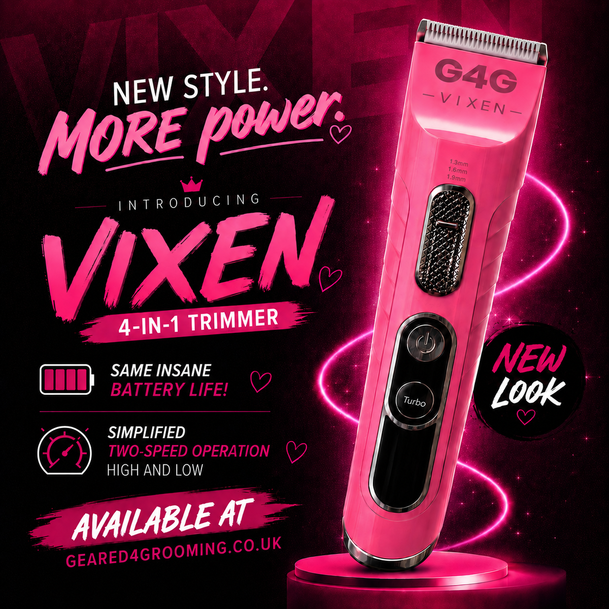 *NEW* G4G VIXEN 4-in-1 Professional Trimmer