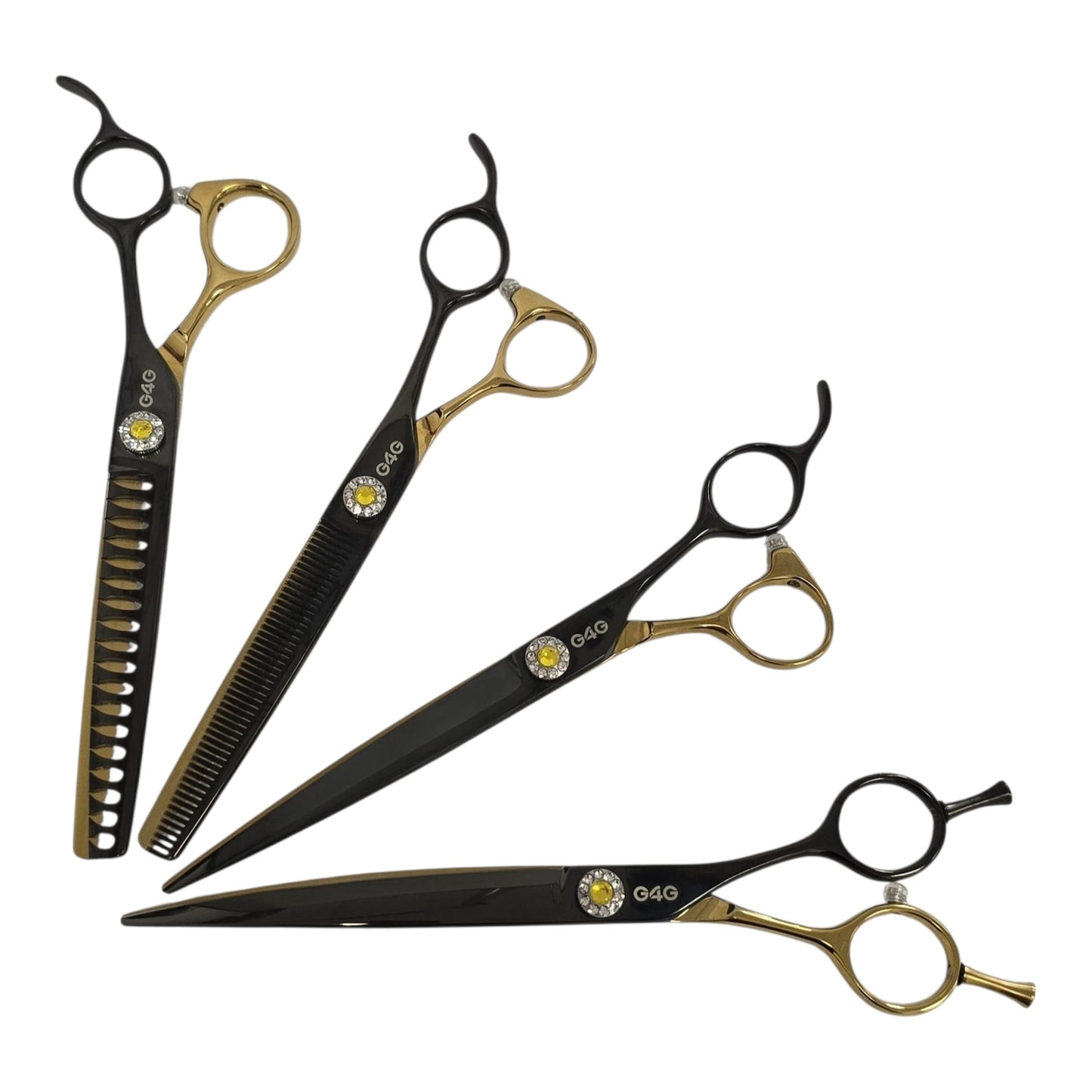 G4G Signature 7" Gold & Black Scissor Set