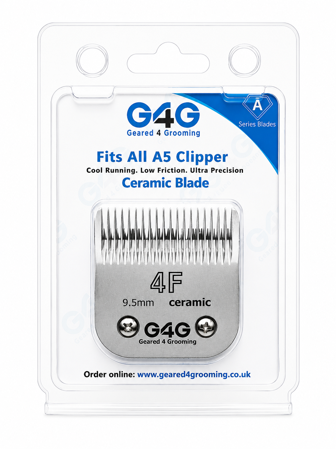 G4G A5 Snap-On Standard Width Carbon Coated Ceramic Clipper Blades