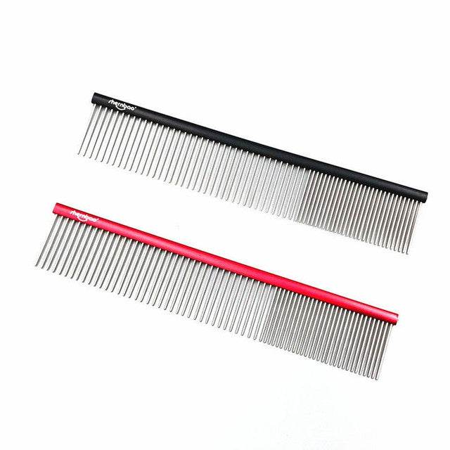 Shernbao Series Professional Grooming Comb with titanium-coated teeth for smooth, static-free grooming.