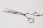 G4G Lite35 7-inch silver antler tooth thinning scissors made from Japanese 440C steel for dogs and cats.