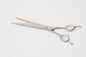 G4G Large-Cut 8-inch straight grooming scissors with wide blades for thick coats, made from Japanese 440C stainless steel.