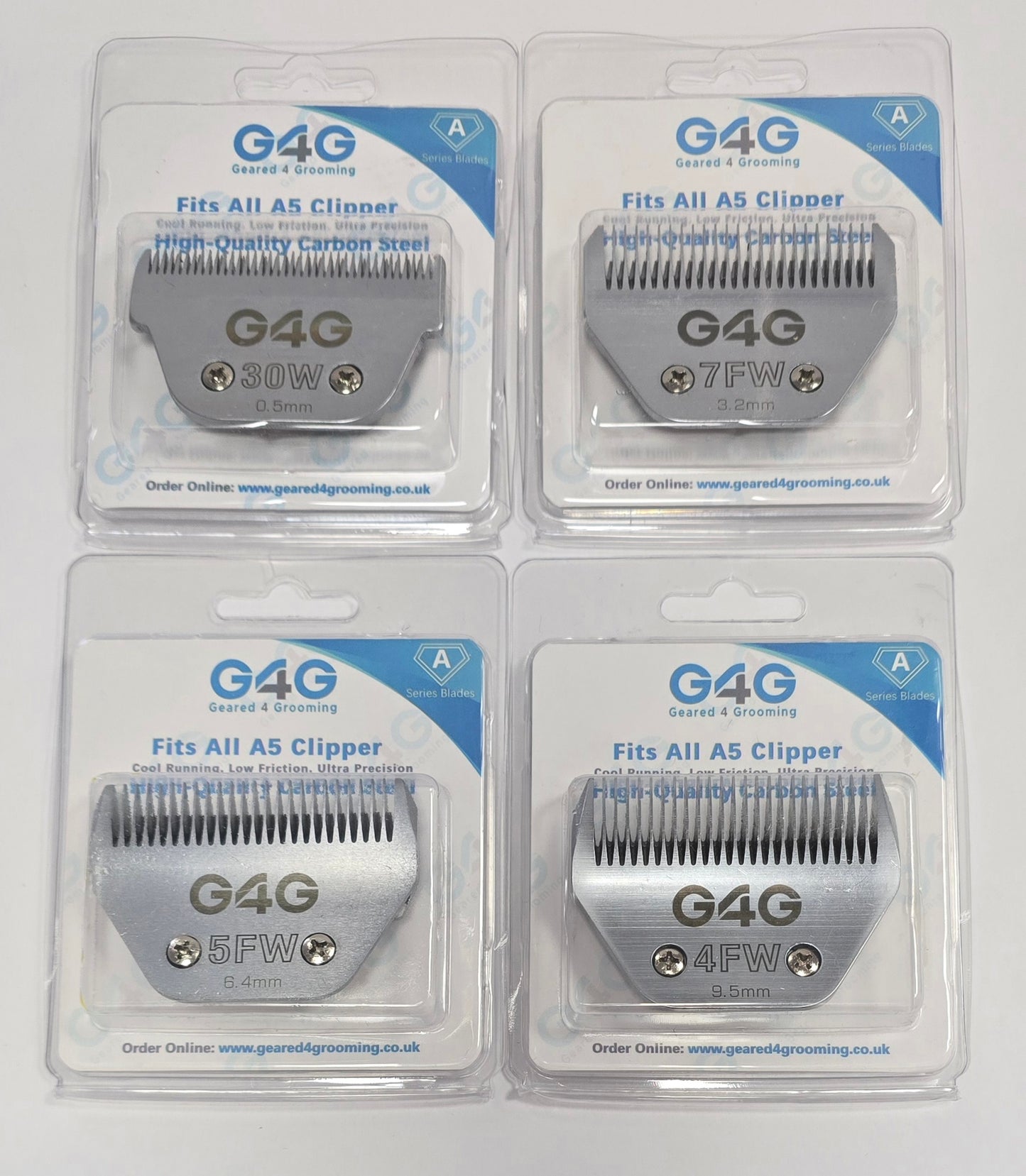 G4G A5 Wide Snap-On Clipper Blades