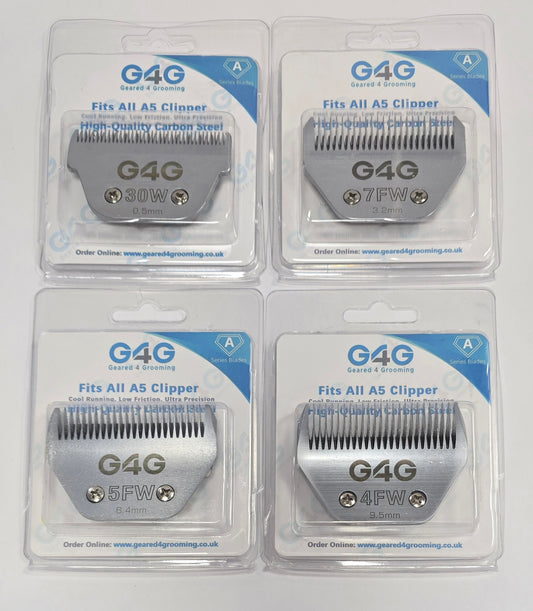 G4G A5 Wide Snap-On Clipper Blades