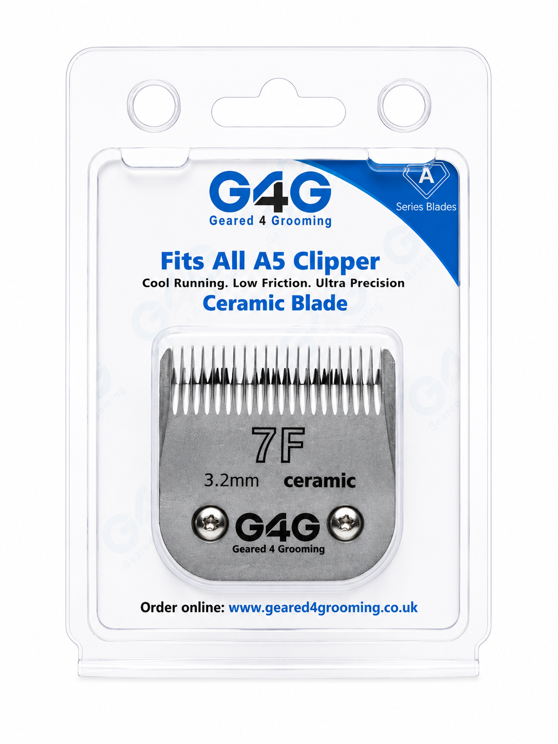 G4G A5 Snap-On Standard Width Carbon Coated Ceramic Clipper Blades