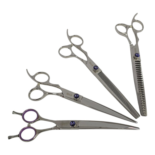 G4G Left-Handed 7.5" Grooming Scissor Set